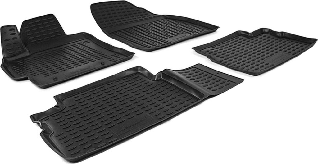 2007-2012 Toyota Auris OMAC Tapis de sol caoutchouc noir 4 Image du produit 