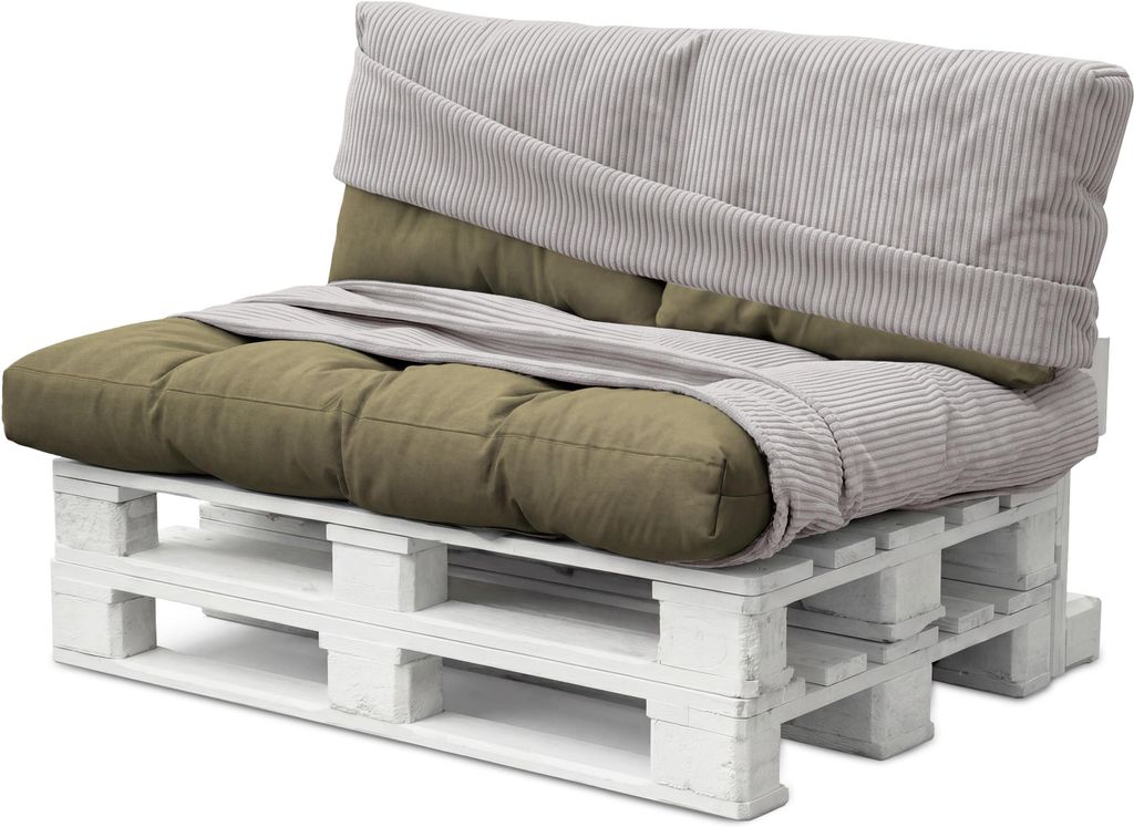 Aspero Palettenkissenbezüge 2-teilig aus Streifen-Flanell Produktbild 