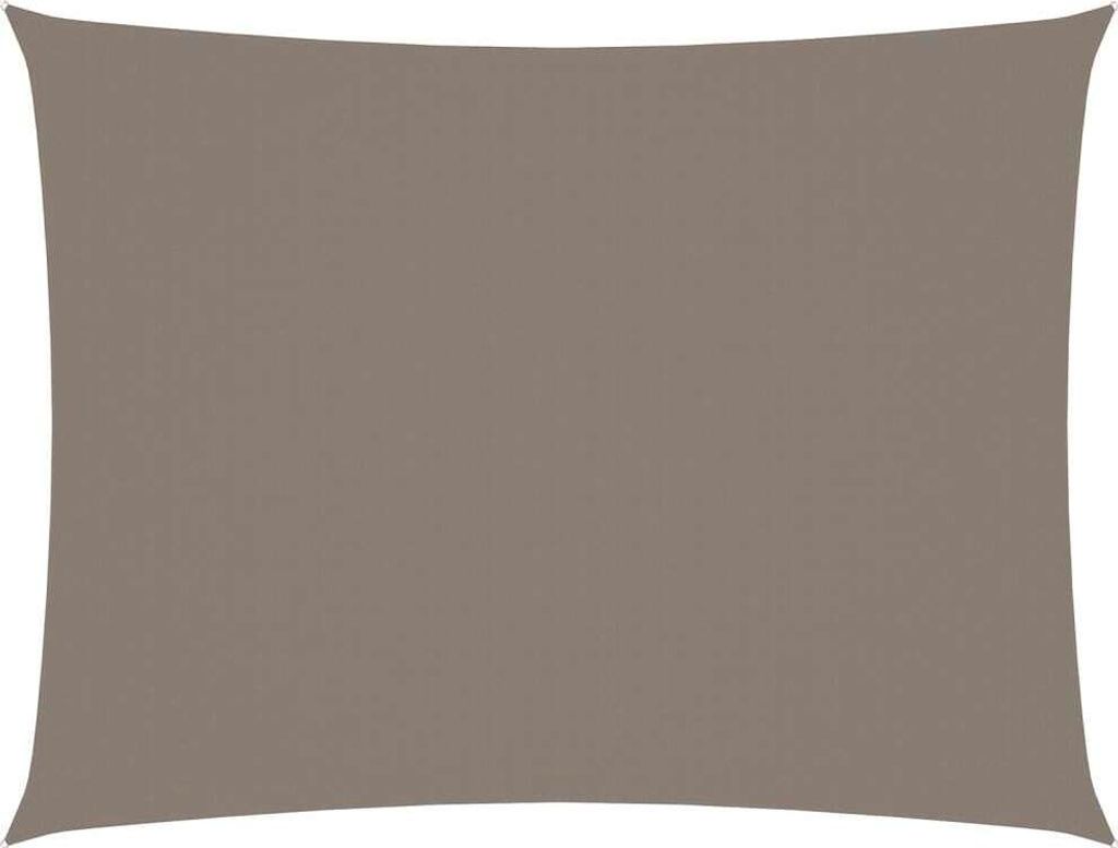 Sonnensegel Oxford-Gewebe Rechteckig 3x4,5 m Taupe