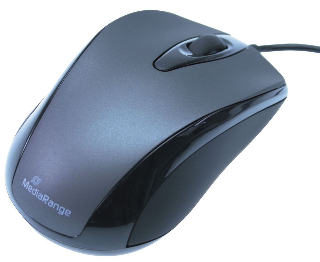 MediaRange Maus optisch 3 Tasten inkl. Scrollrad 1000dpi Produktbild 