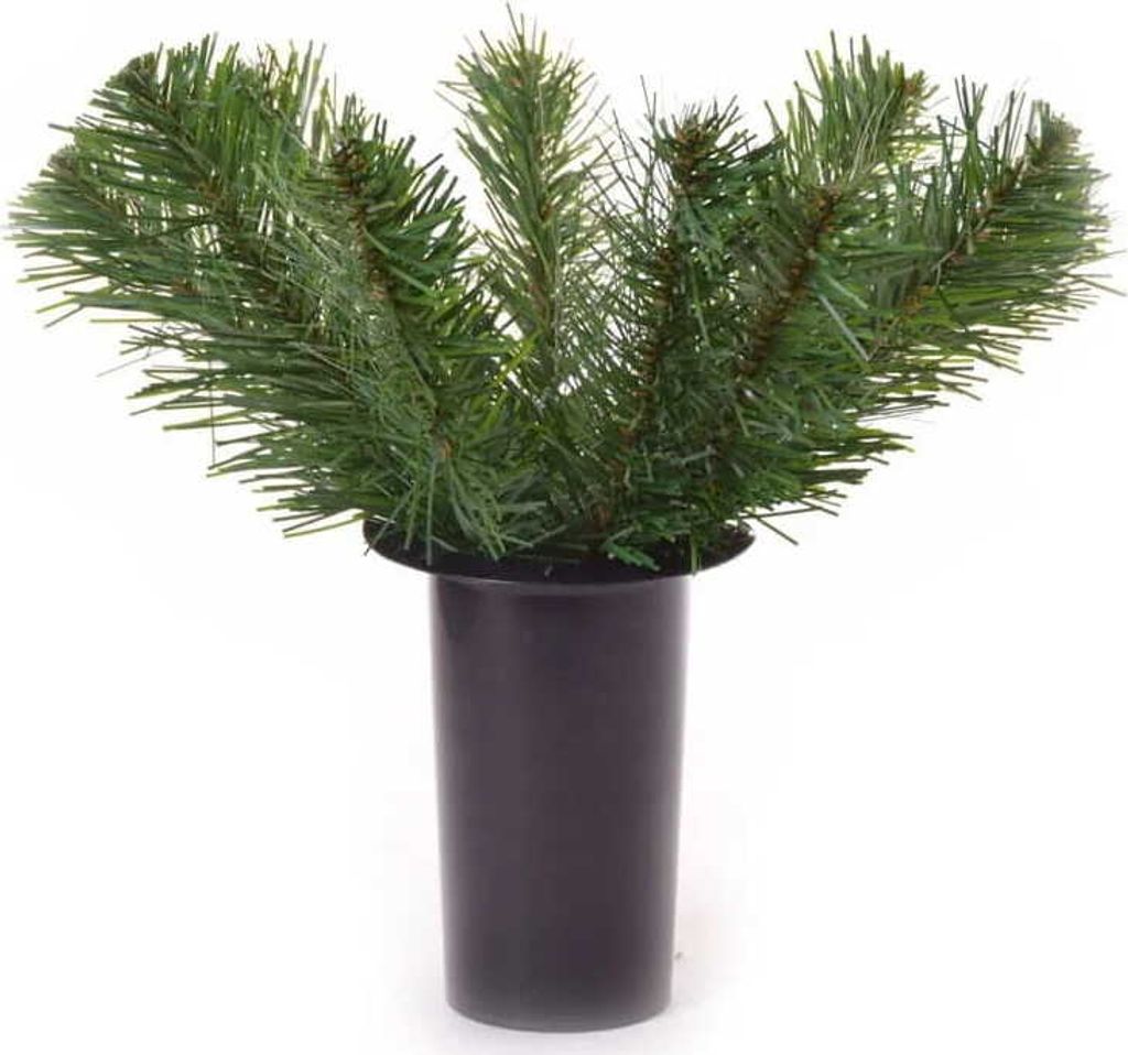 Vložka do náhrobnej vázy so závažím, zelená, 30 cm Obrázok produktu 