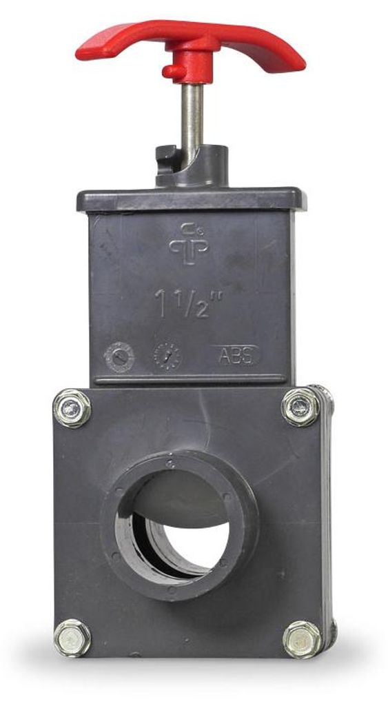 PVC Absperrschieber Ø 38 mm Schlauchanschluss Produktbild 