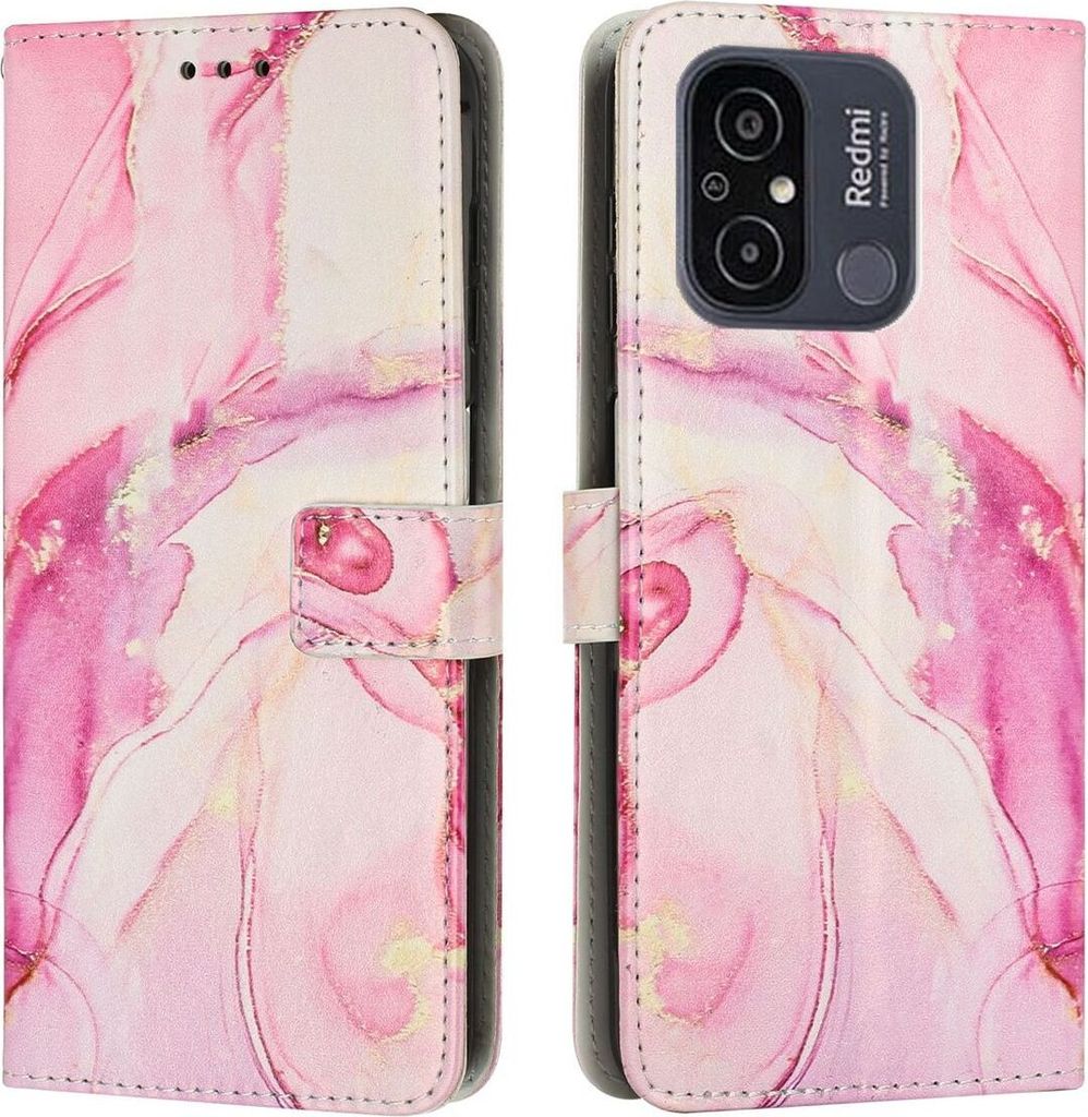 König Design Hülle kompatibel mit Kunstleder Handyhülle - Handy Case Roségold