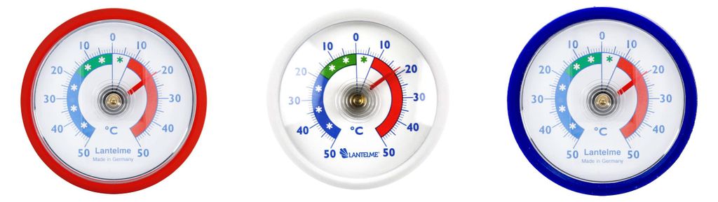 Kühlschrankthermometer Sonderedition Fußball Weltmeisterschaft Niederlande Thermometer Set 3-tlg. Temperatur + - 50°C Selbstklebend Gefrierschrank
