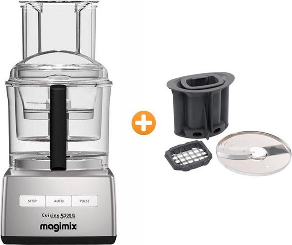 Magimix 5200XL Kompaktowy robot kuchenny Chrome Zdjęcie produktu 