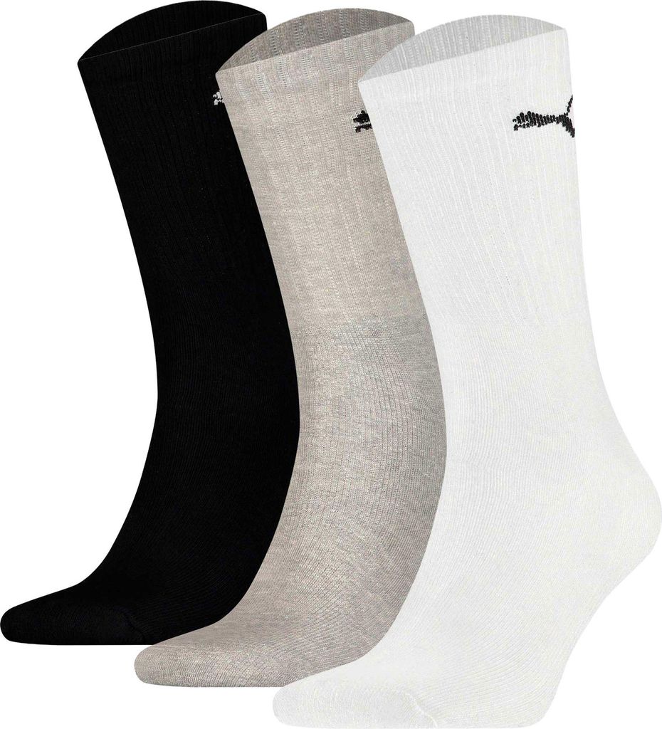 Calzini Puma Crew (3 paia) neri 47-49 Immagine del prodotto 