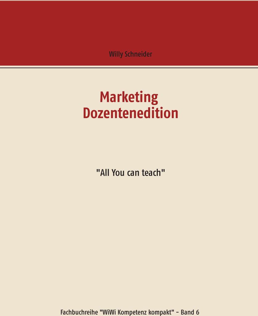 Marketing Dozentenedition, Deutsch, Taschenbuch, 484 Seiten