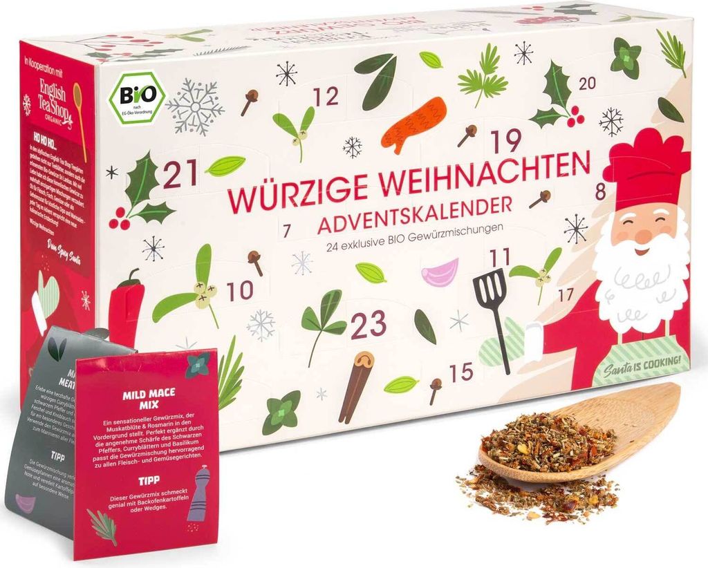 Bio Gewürz Adventskalender "Würzige Weihnachten" Produktbild 