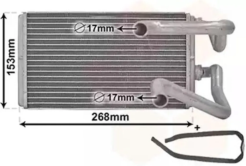 VAN WEZEL 32006259 Échangeur thermique pour Peugeot 4007, 4008, C-Crosser