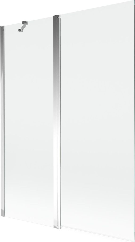 Mexen Mist Badewannenabtrennung 2-flügelig 130 x 150 cm, transparent, Chrom - 8A9-130-011-01-00