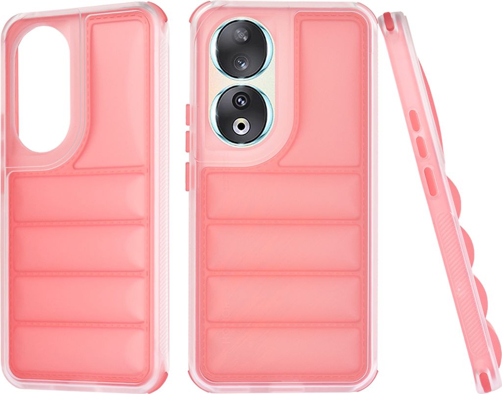 Techsuit Wave Shield Back Cover Hülle für HONOR 90 - Rot