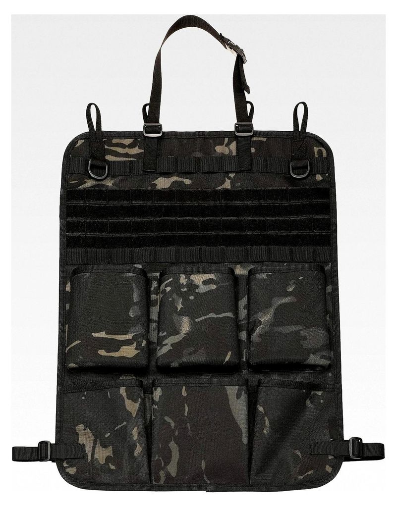 Taktischer Auto Rücksitz-Organizer mit MOLLE Rückenlehnenschutz