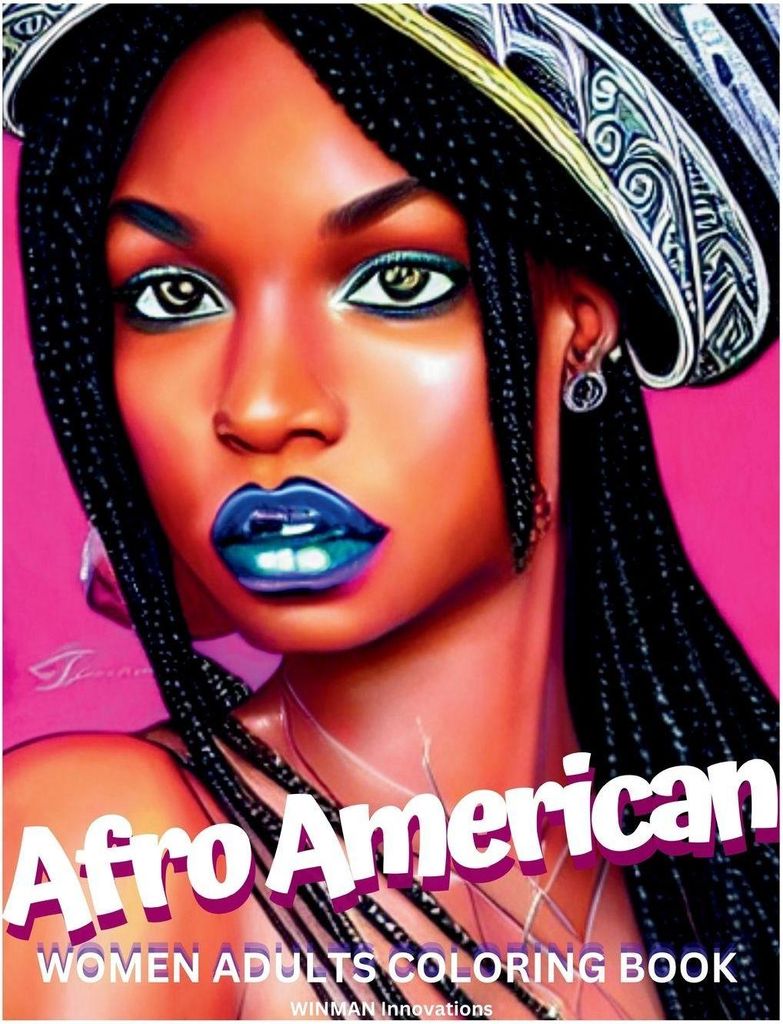 Afro American Women Adults Coloring Book