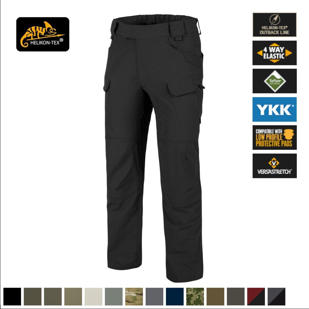 Helikon-Tex Outdoor-Einsatzhose – Versastretch – in mehreren Varianten erhältlich, Größe:3XL/Regular, Farbe:Schwarz