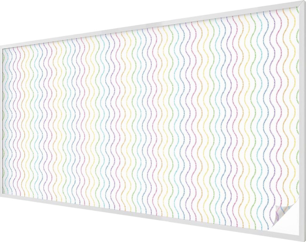 Buntglas Fensterfolie – 116x200 cm – Stained-Glass Design – blickdichte dekorative Sichtschutzfolie – selbstklebend, UV-Schutz – Regenbog...