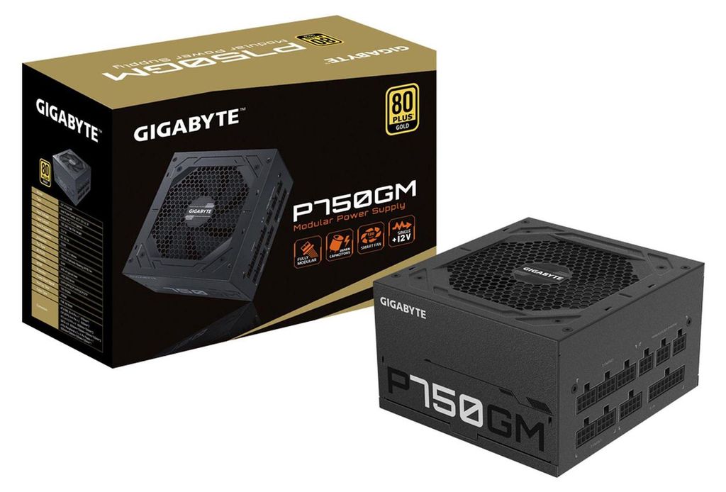 Source d'alimentation Gigabyte GP-P750GM ATX 750W 750 W Image du produit 