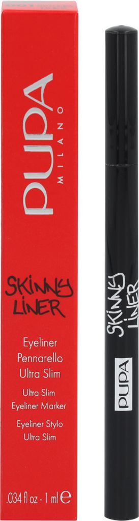 PUPA Milano Skinny Liner, Flüssigkeit, Stift, Schwarz, Extra Black, 1 ml, Frauen