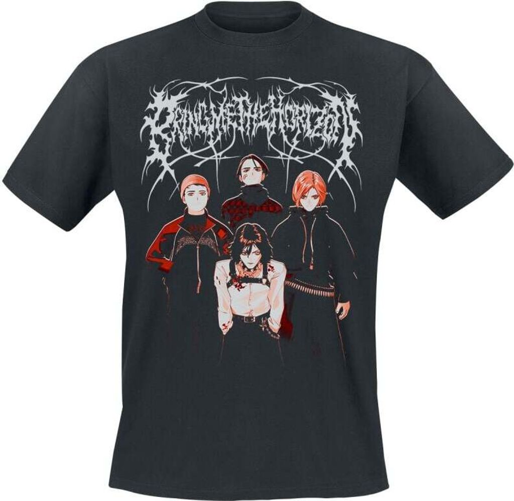Bring Me The Horizon T-Shirt Herren No Love Like Your Own Anime Group schwarz XL