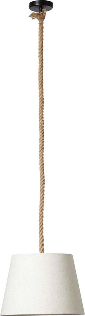 Pendelleuchte 1-flammig HxØ 130x35 cm natur/weiß Produktbild 