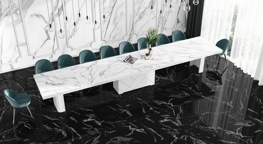 Design Esstisch Tisch HEK-111 XXL ausziehbar 180 bis 468 cm