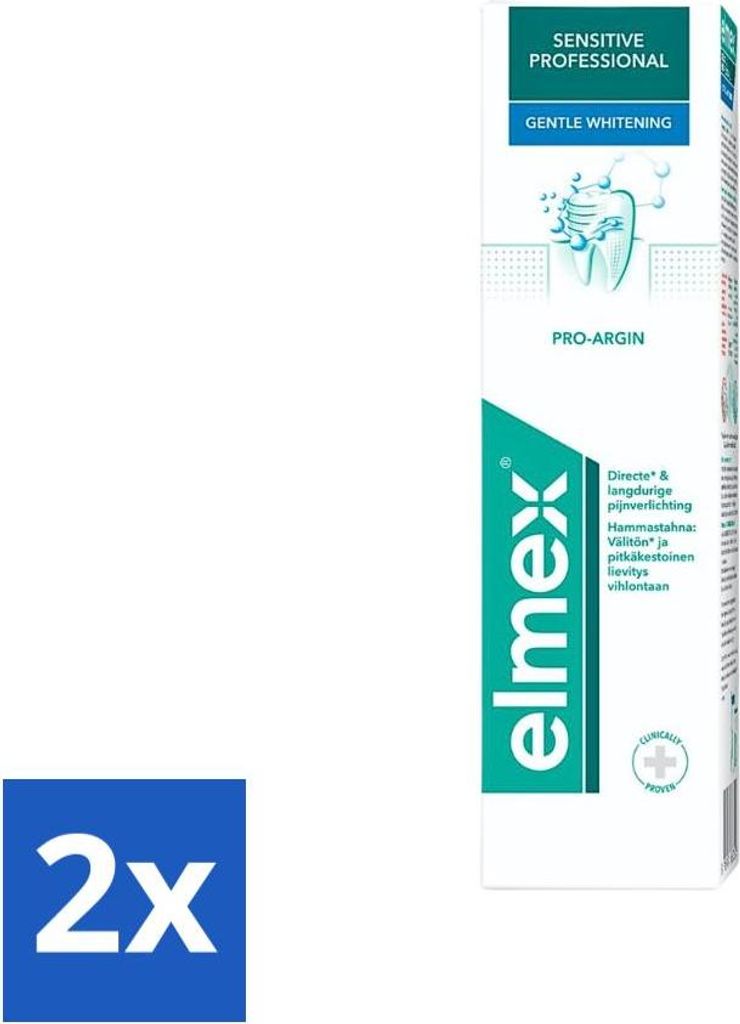 Elmex Zahnpasta Sensitive Professional Sanfte Aufhellung 75 ml - Vorteilspack - 2 Stücke