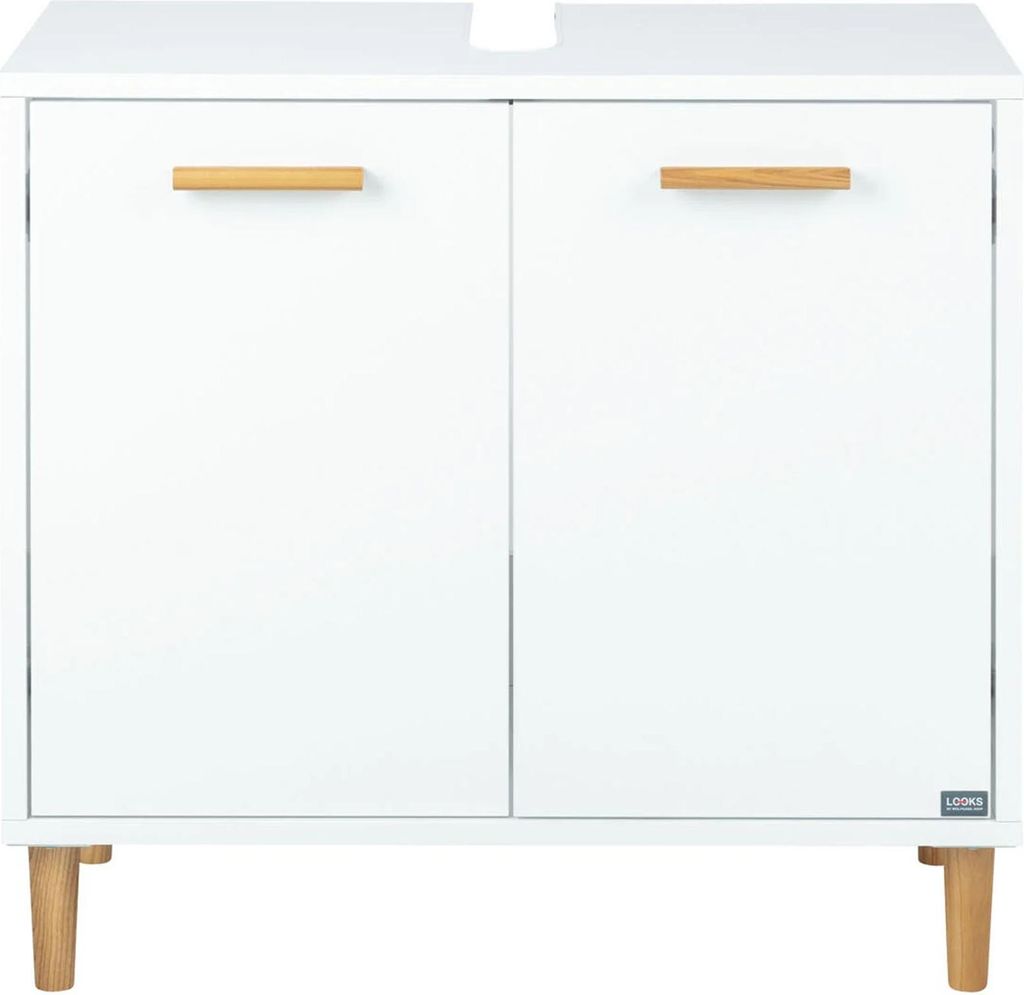 LOOKS by Wolfgang Joop Badschrank Waschbeckenunterschrank Bad weiß Softclose
