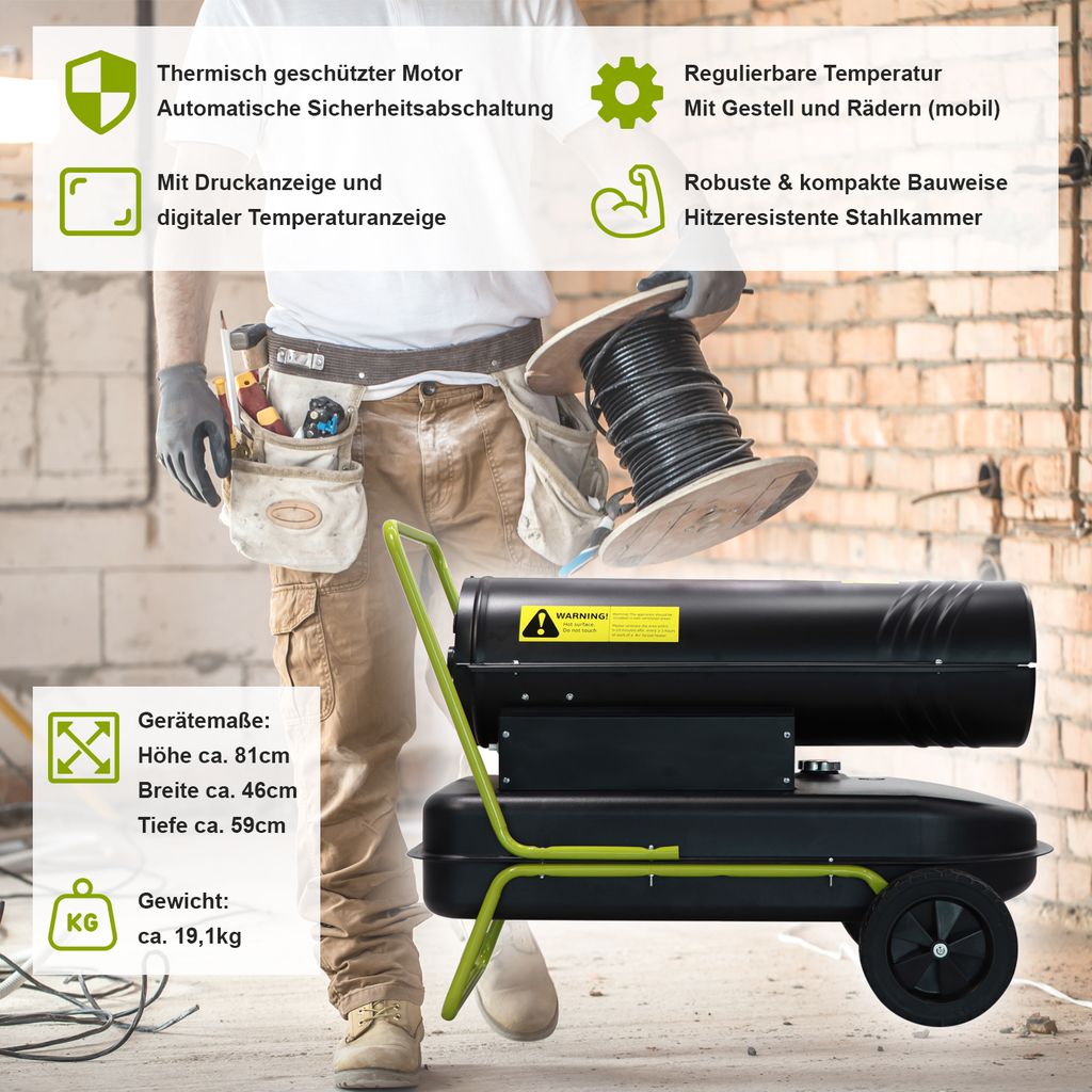 TroniTechnik® TT-HK-243 Diesel Heizkanone Dieselkanone Produktbild 4