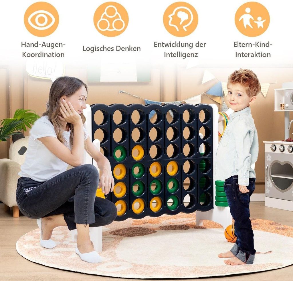 Duży zestaw 4 w rzędzie Jumbo 4 w rzędzie 84 x 33 x 79 cm Zdjęcie produktu 