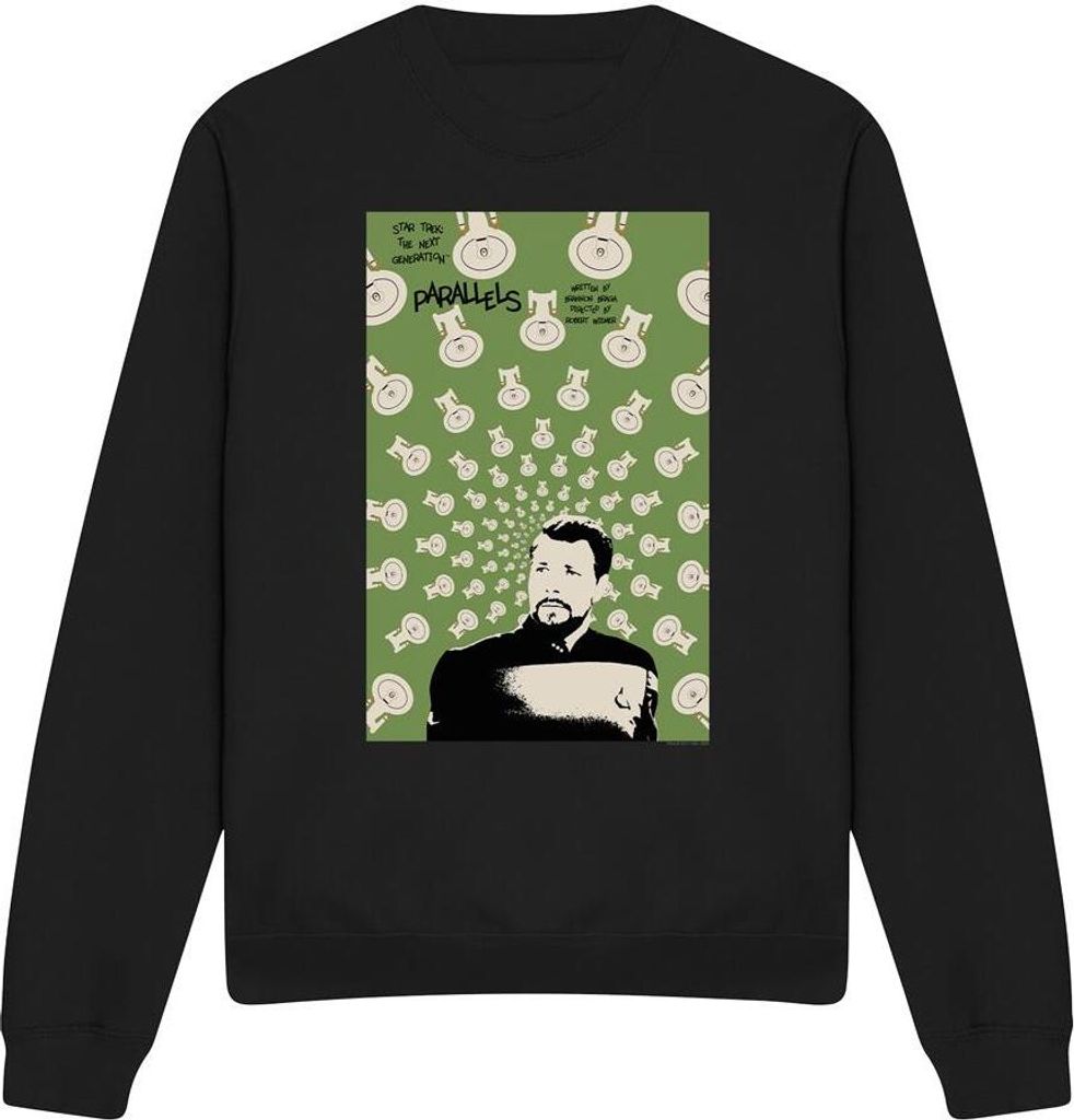 Star Trek - "The Next Generation Season 7 Episode 11" Sweatshirt für Herren/Damen Uni TV11996 (L) (Schwarz)