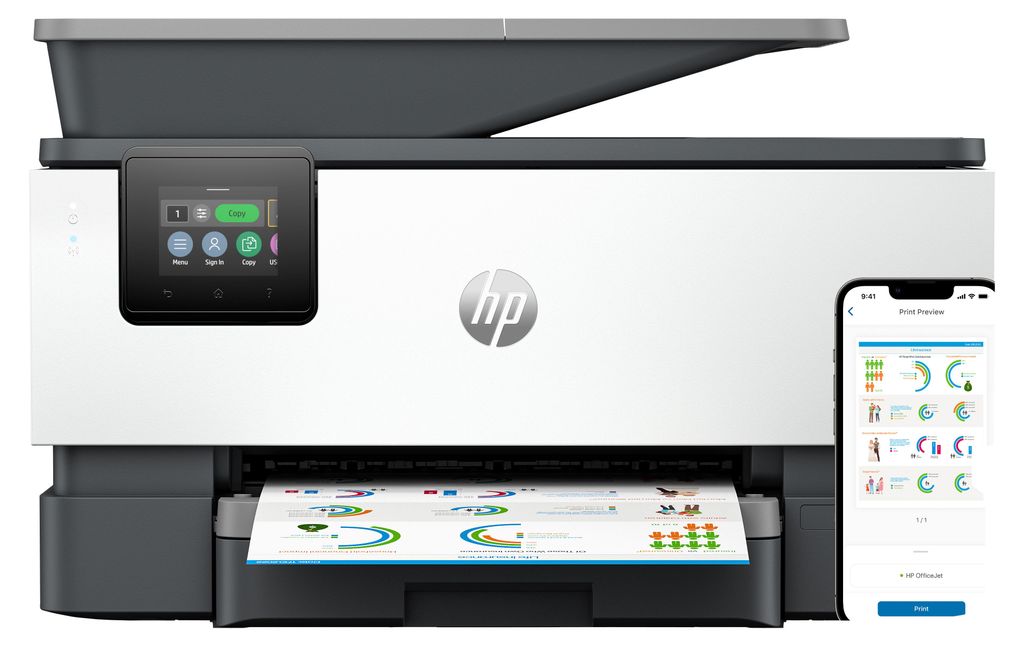 HP OfficeJet Pro 9120b Wireless All-in-One Farbe Drucker, Produktbild 