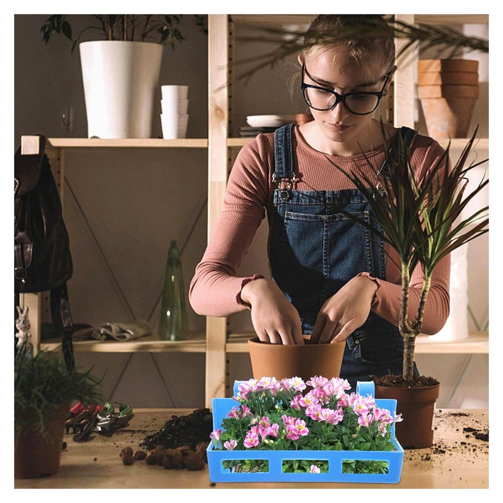 Blumenhalter aus Kunststoff mit Hängekorb – Multifunktionales Blumengestell für Konferenzen, Partys und Hochzeiten, langlebig und wiederverwendbar