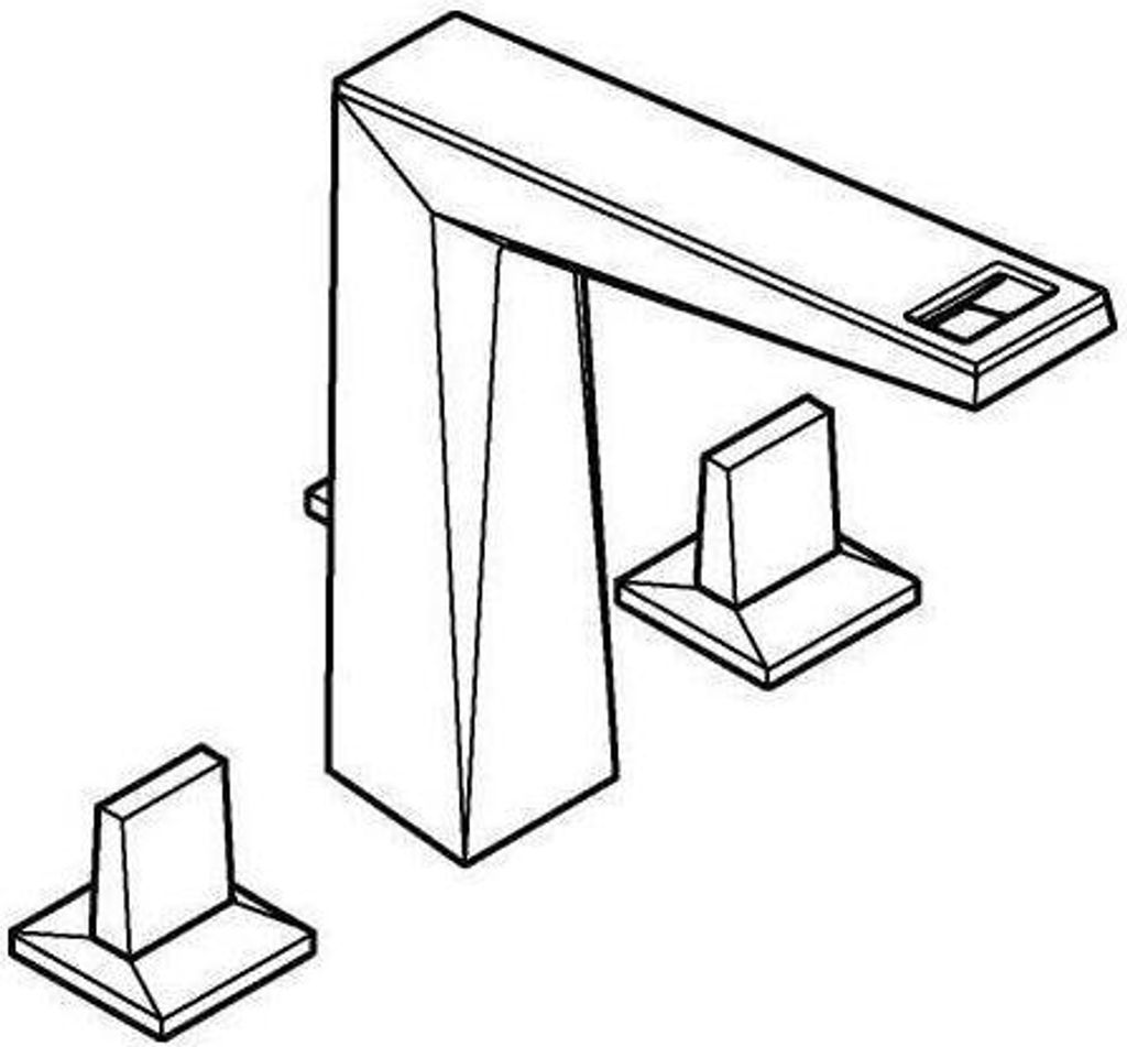 Grohe Allure Brilliant Private Collection 3-Loch Waschtischbatterie, L-Size, Ausladung 149mm, Vanilla Noir Caesarstone, Zugstangen-Ablaufgarnitur, ...