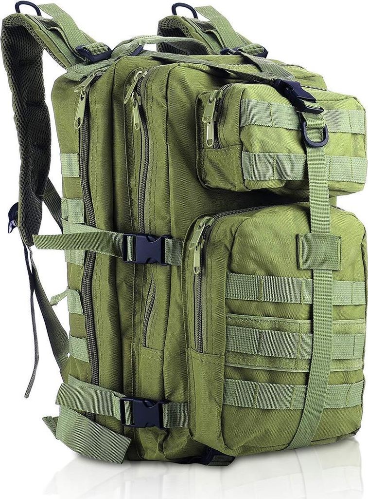 (Armeegrün) Militärrucksack, Taktischer Rucksack 35L Armee Rucksack MOLLE Assault Pack Taktischer Kampfrucksack für Outdoor Wandern Camping Trek...