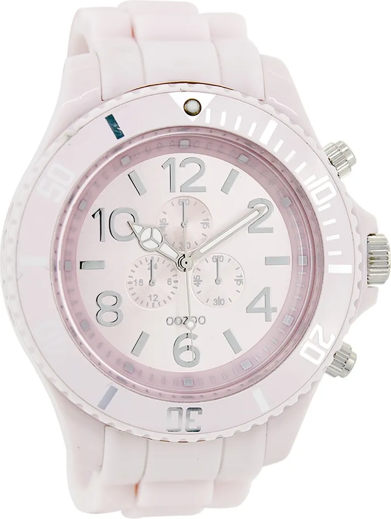 Montre Oozoo Timepieces C4823A - Montre Quartz Rose en Silicone Homme