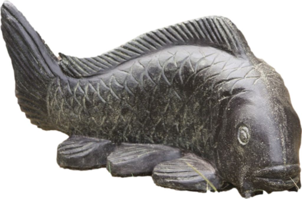 Schöner Fisch aus Steinguss perfekt für den Garten die Produktbild 