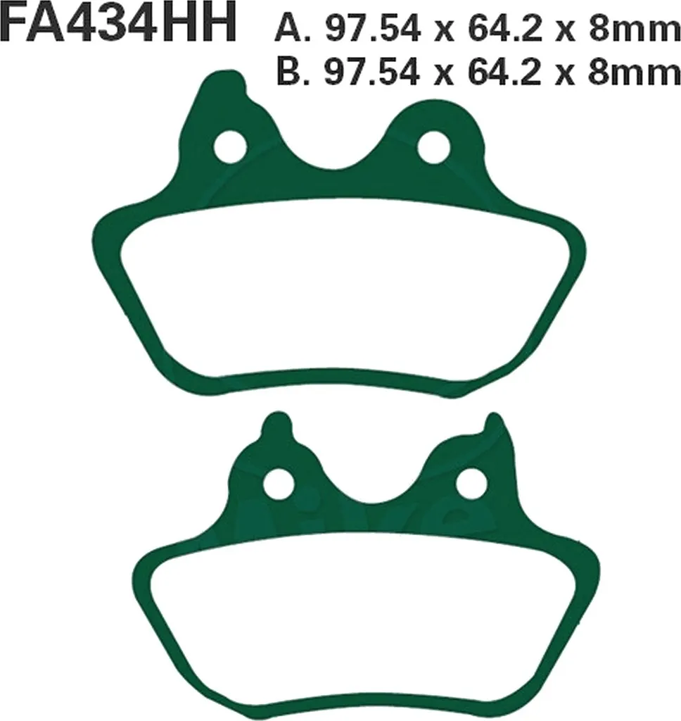 Plaquettes de frein arrière pour Harley Davidson Softail Fat Boy 2007