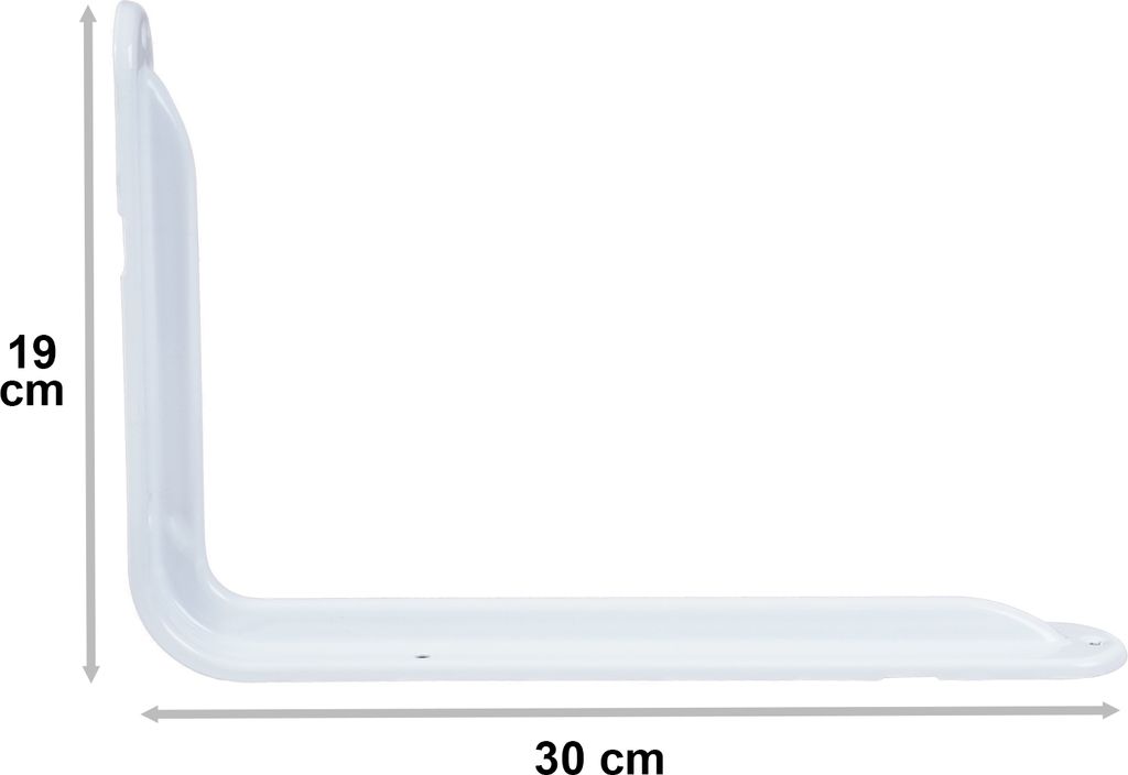 Schwerlast Regalwinkel in weiß 30 x 19 cm Obrázok produktu 