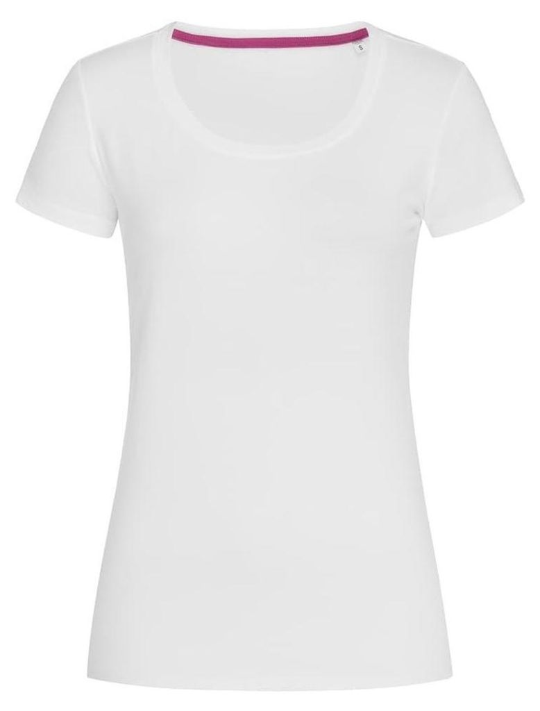 Stedman Damen T-Shirt Claire mit Rundhalsausschnitt LT832 (XL) (Weiß)