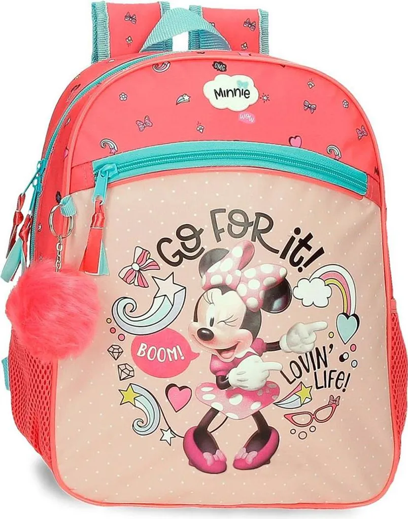 Regalo Bimba: Zaino Minnie Lovin Life Rosa 33 cm Originale Disney