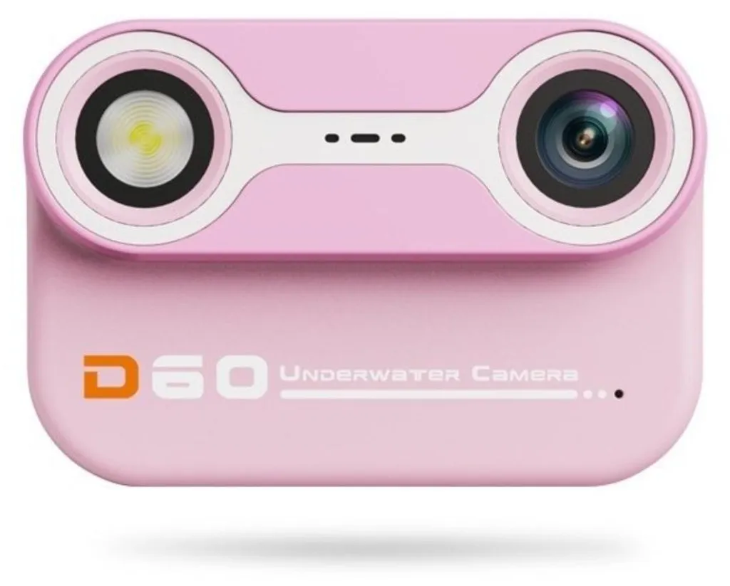 Caméra Numérique de Plage pour Enfant Rose Étanche 26MP Full HD