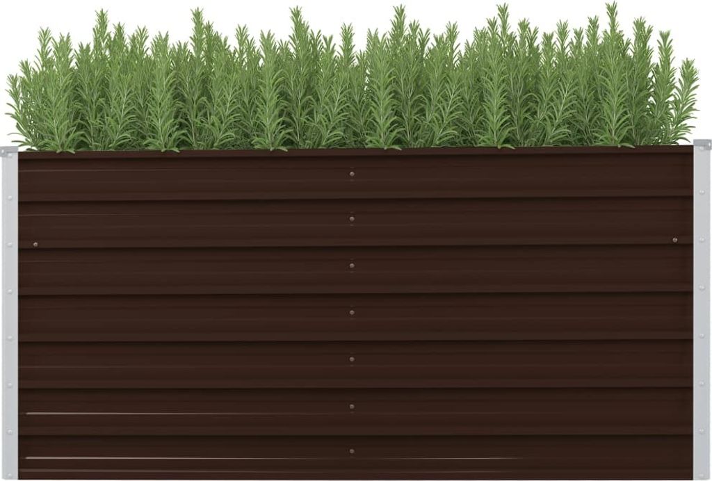 vidaXL Letto da giardino rialzato marrone 160 x 40 x 77 cm Immagine del prodotto 