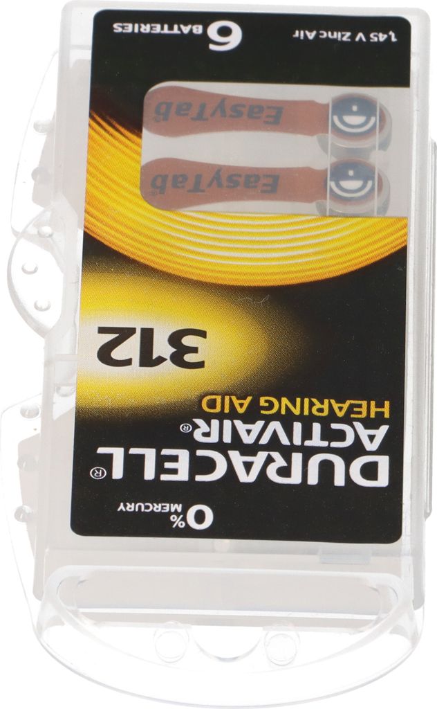 60x Duracell Hörgerätebatterie DA312 Zn 1,4V Hearing Aid Produktbild 5
