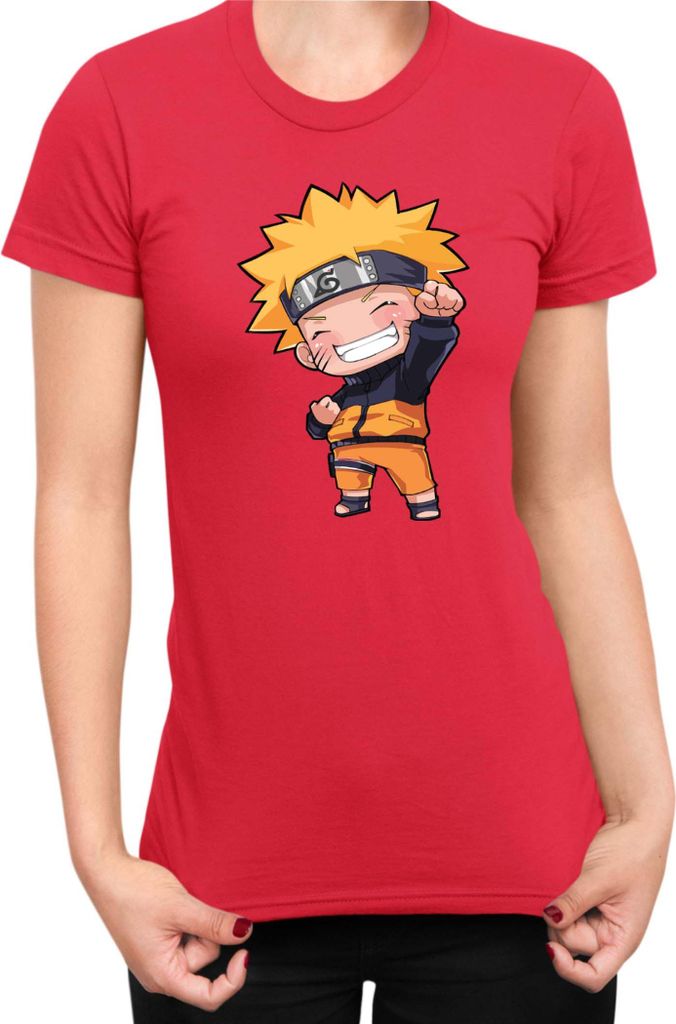 Damen T-Shirt Naruto Naruto Chibi, Lady XL / Rot