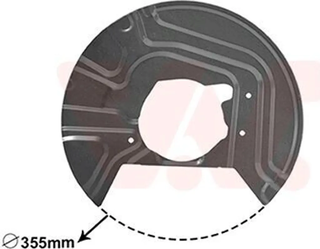 Tôle de protection disque de frein 355mm VAN Wezel adaptable sur BMW