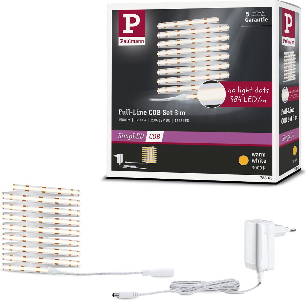 Paulmann SimpLED LED Strip Full-Line COB Komplettset