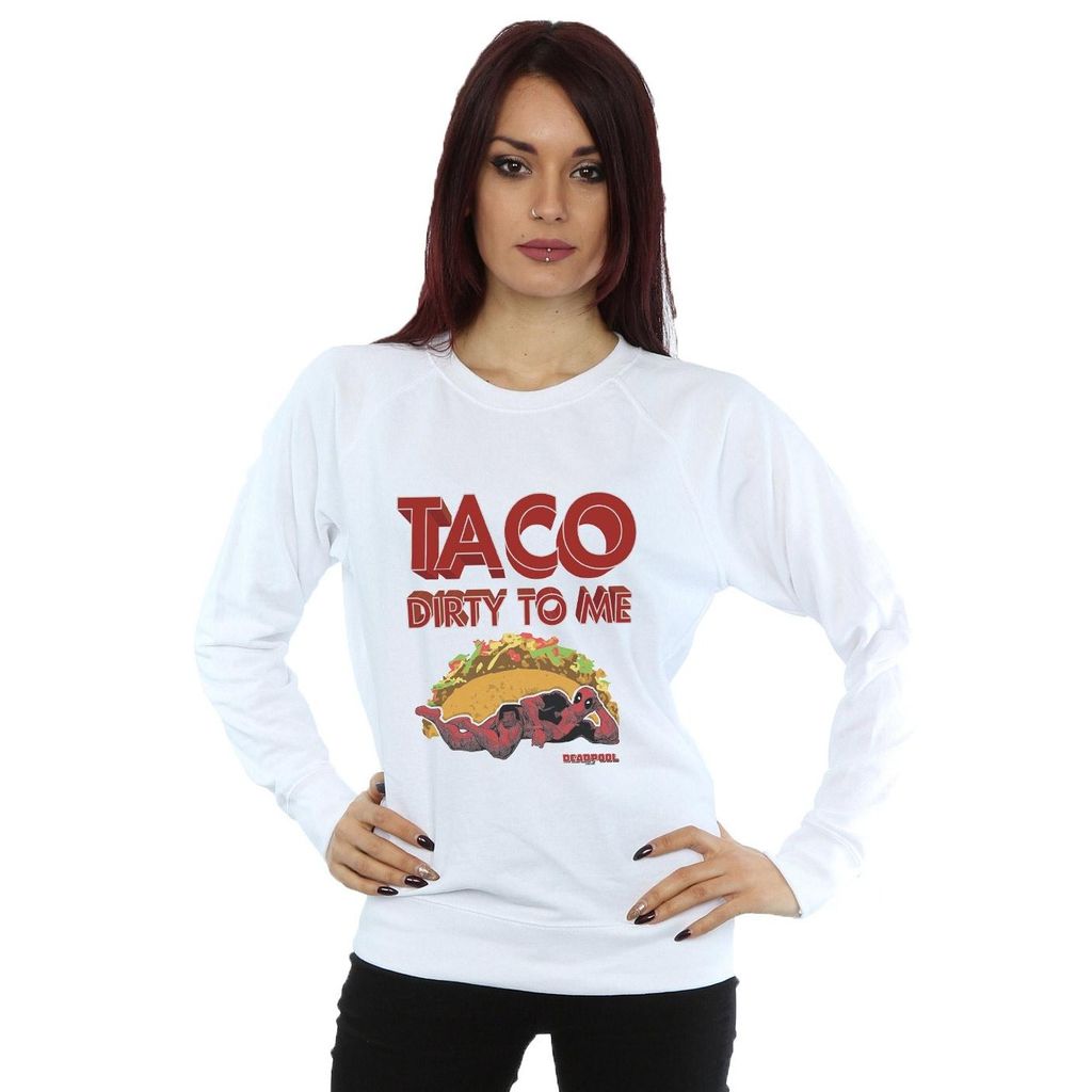 Marvel - "Taco Dirty To Me" Sweatshirt für Damen BI16195 (XXL) (Schwarz)