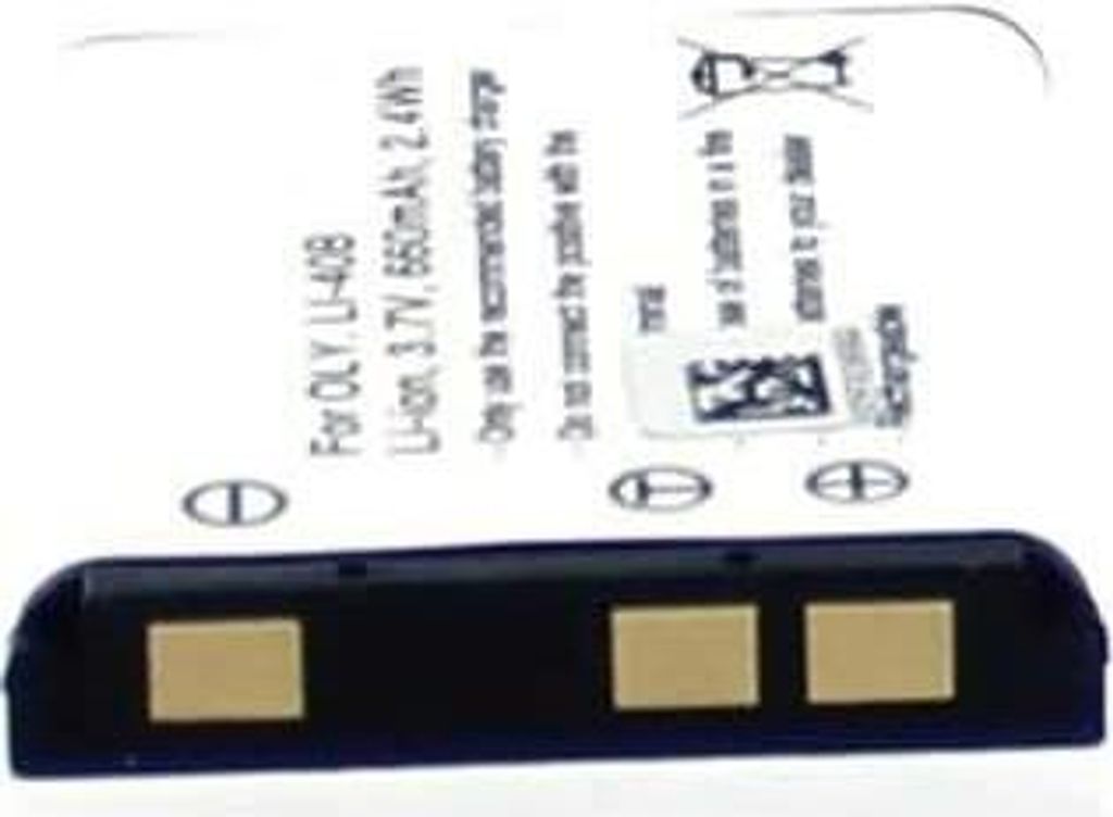 Akku für Olympus LI-40B Li-Ion 3,7 Volt 650 mAh schwarz.