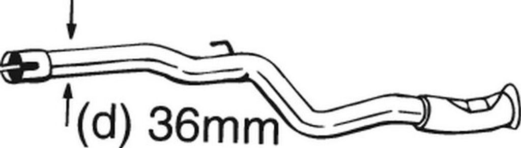 Bosal Reparaturrohr, Katalysator 889-167