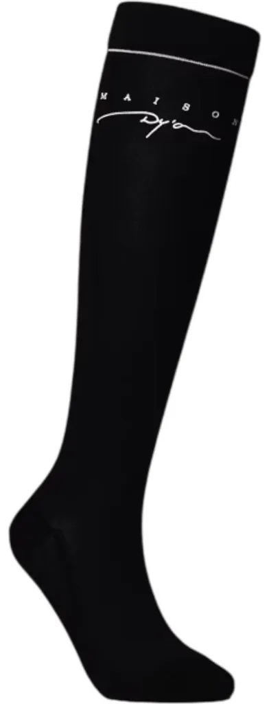 Dyon Chaussettes Longues Pack de 3 Paires Noir Taille EU 41-46 Unisex