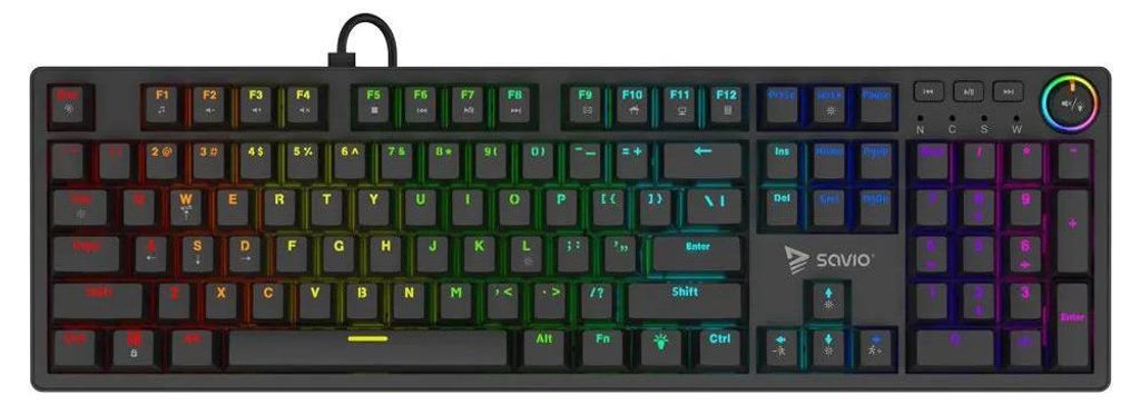 Savio STYX Outemu Red, Kabelgebunden, USB, Mechanischer Produktbild 